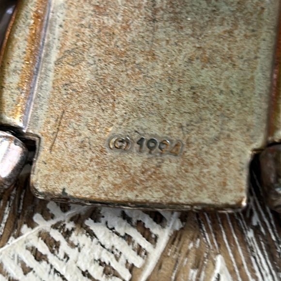 Brighton vintage 1994 LEATHER DISTRESSED LOOK BELT - Picture 4 of 14